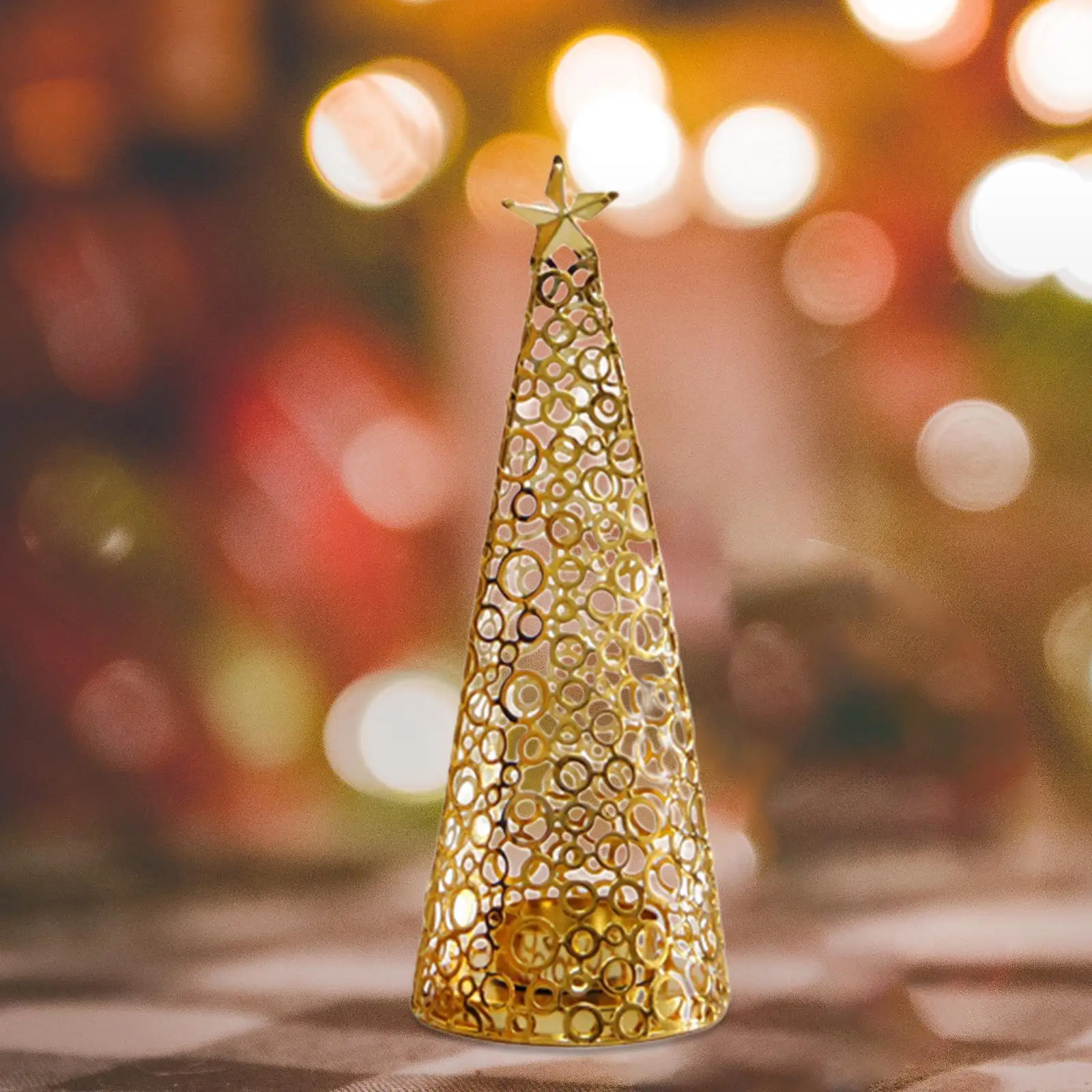 الحديد عيد الميلاد Tealight شمعة حامل الجدول الديكور لسطح المكتب المنزل