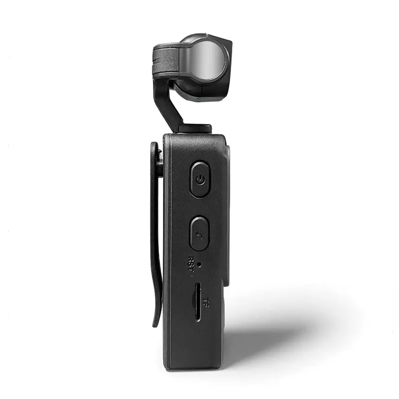 كاميرا POV رياضية يمكن ارتداؤها بدقة 1080 بكسل عالية الدقة 360 درجة ° عدسة دوارة شفافة مقاومة للرياح ومسجل إنفاذ القانون للدراجة النارية باللون الأسود #4