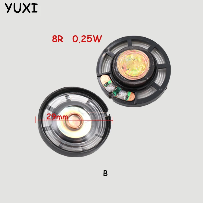مكبر صوت بلاستيكي صغير YUXI ، مكبر صوت لعبة ، مغناطيس ، 8 أوم ، قطر خارجي W ، 27 من من من الخارج ، 29 من من الخارج ، 10 من الخارج