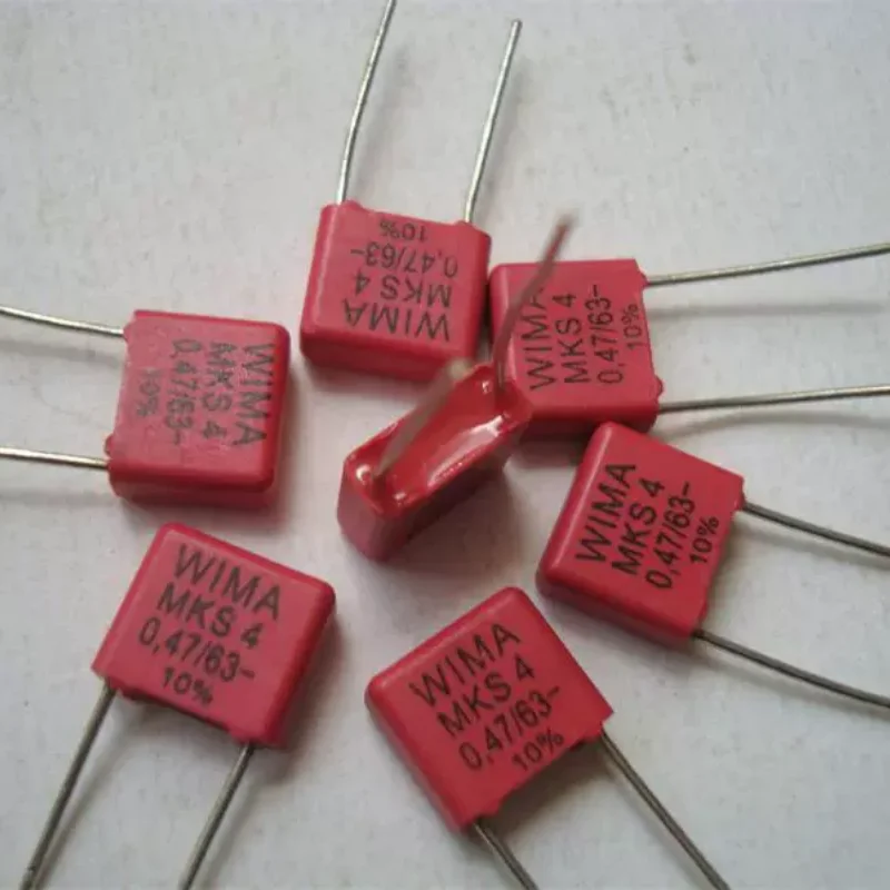 10pcs New German Weima MKS4 0.47UF 63V DC thick copper foot audio coupling infinite capacitor