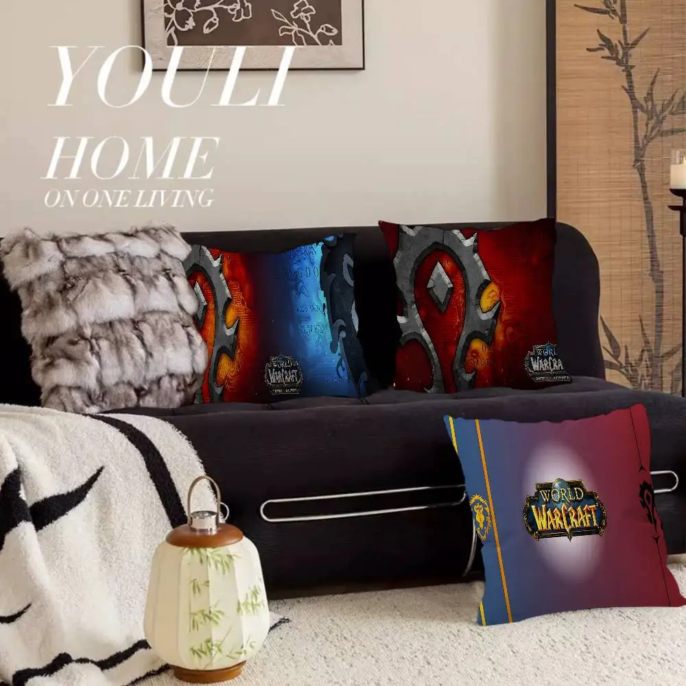 Gamer World Of Warcraft Cushion Cover Inches Farmhouse Decor Home Throw Pillow Covers for Couch Decorations