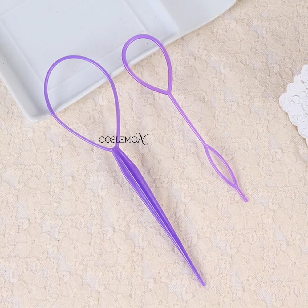 Braid Hair Accessories 2pcs/set Ponytail Creator Plastic Loop Styling Tools Hair Tail Clip Hair Braid Maker Tool Accessories