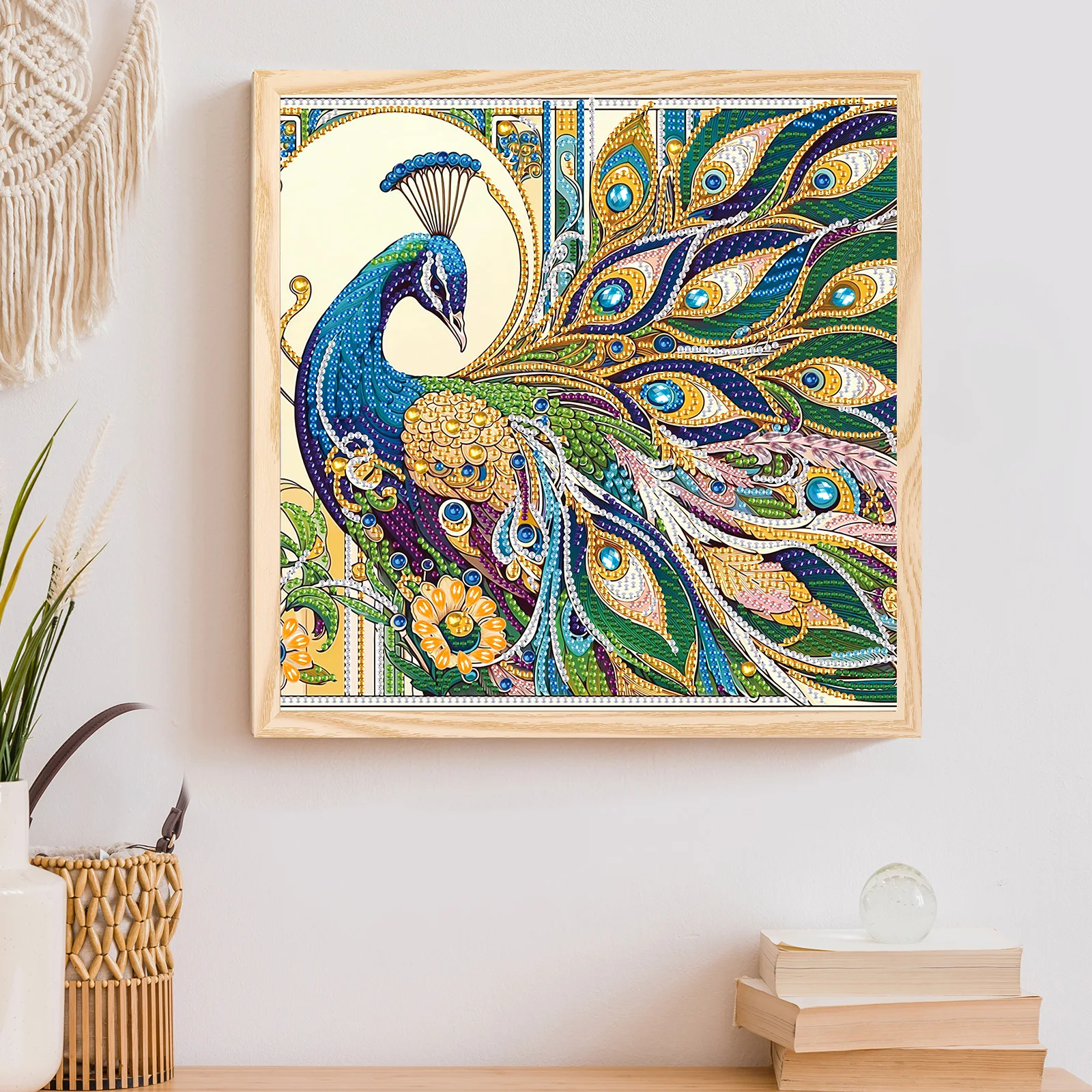 Special Shape Diamond Art Kits for Beginners and Adults,DIY peacock Diamond Art Painting Kits for Home Wall Decoration Gifts