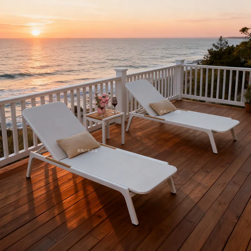 Sun Loungers,Outdoor Bed,Recliner , Waterproof And-Proof, Balcony, Home Use, Leisure, Pool Lounge Chair, Suitable Outdoor Courty