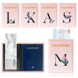 Passport Cover Passports Case Pink Color Passport Holder Whitemarble Print Series Pu Leather Antifouling Travel Accessory