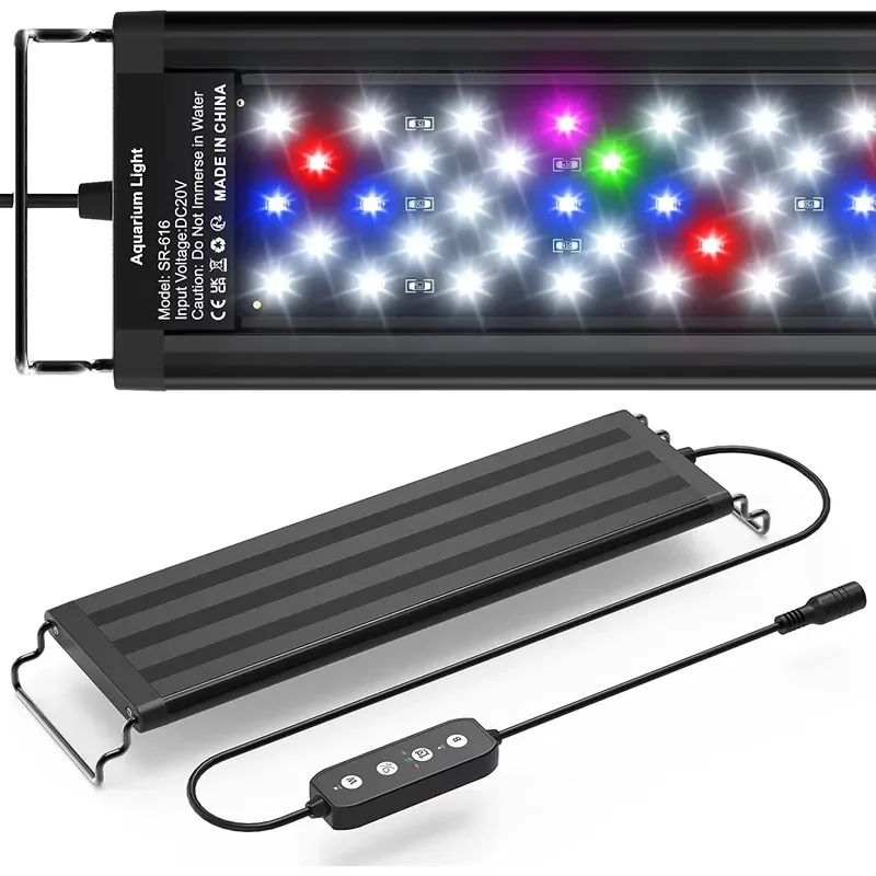 

SIROKA SRK-IO 30cm LED Aquarium Light for 30-45cm Fish Tanks Full Spectrum with Timer Auto On/Off for 12-18inch