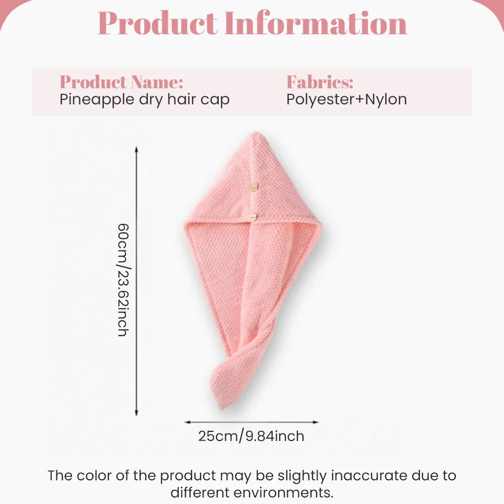 ผ้าเช็ดผมปักลายปะการังกำมะหยี่สำหรับสตรีหมวกอาบน้ำนุ่มผ้าไมโครไฟเบอร์ผ้าพันศีรษะดูดซับได้อย่างรวดเร็วผ้าเช็ดศีรษะสำหรับสตรี