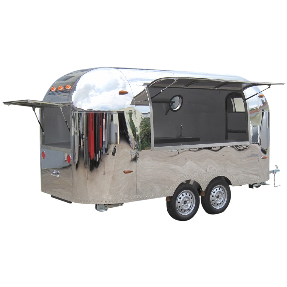 Customized Full Equipment Mobile Kitchen Trailer Outdoor Fast Food Truck Ice Cream Coffee Hot Dog Cart Business Package