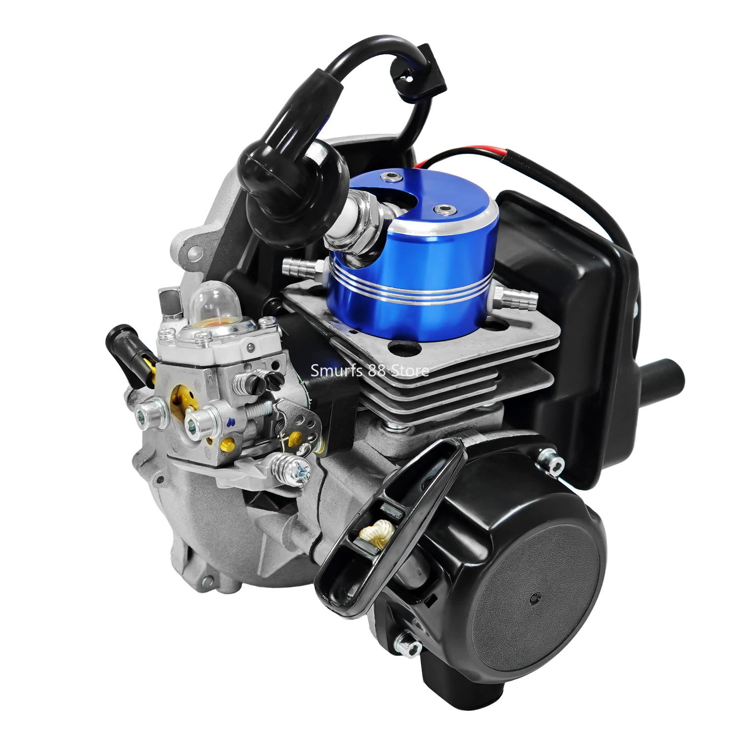 

26CC Water-cooled Gasoline Engine Model Metal Single Cylinder Two Stroke Engine Special for Ship Models Hand Pull Start Gift Toy