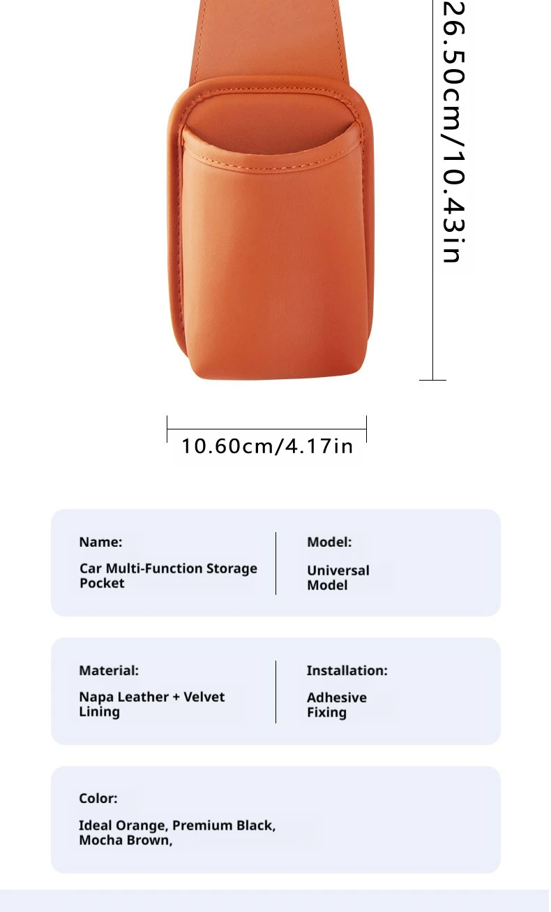 SEAMETAL Auto-Türbecherhalter-Organizer aus Leder, Wasserdichter Getränkehalter, Aufbewahrungstasche, Universelles Innenausstattungszubehör für Fahrzeuge – Detail 10