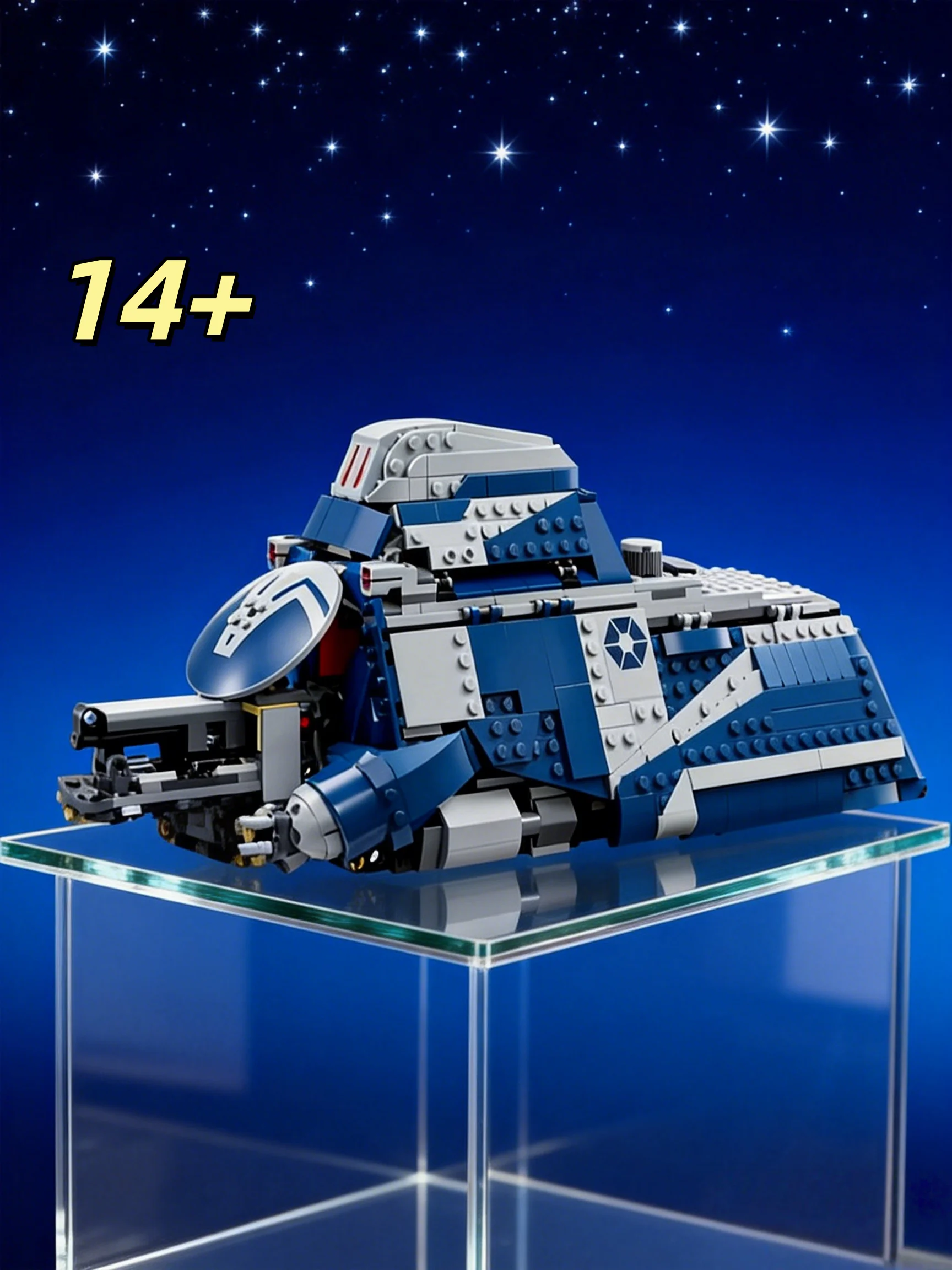 

Новая модель научно-фантастического космического корабля Galaxy 976 деталей (MOC), конструктор, развивающая игрушка для детей, подарок на День рождения и Рождество