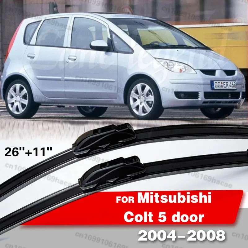 

Car Blade Front Window Windshield Rubber Silicon Gel Refill Wiper For Mitsubishi Colt 5 door 2004-2008 26"+11" Car Accessories