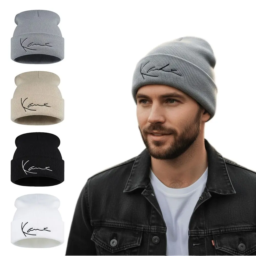 قبعة منسوجة بحروف صوفية عالية الجودة تحافظ على الدفء لحماية الأذن محبوكة بيني بونيه أكثر دفئًا للنساء/الرجال #3