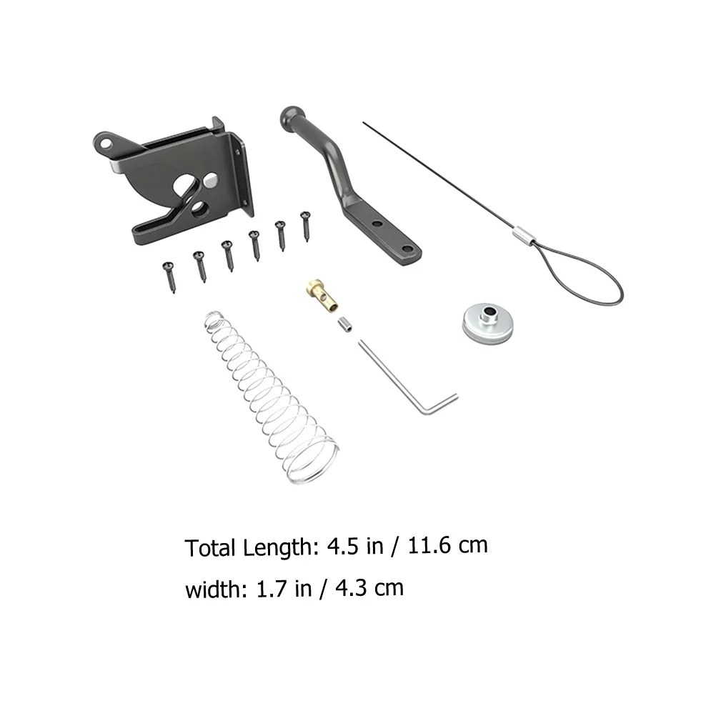 

Heavy Duty Barn Door Locks for Wooden Fence Gates Latch Metal Fences Gravity Lever Hardware GateLatch Cable Pull