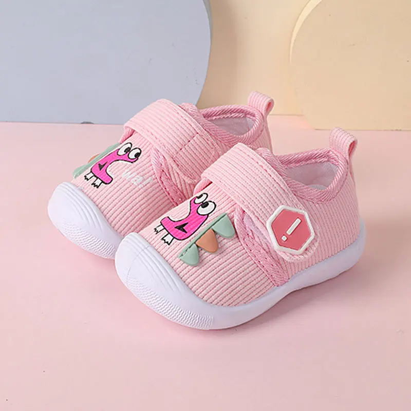 0-36 mesi scarpe da bambino per neonati che camminano con luce sonora neonata rosa scarpe carine scarpe da ginnastica morbide per neonato stampa di