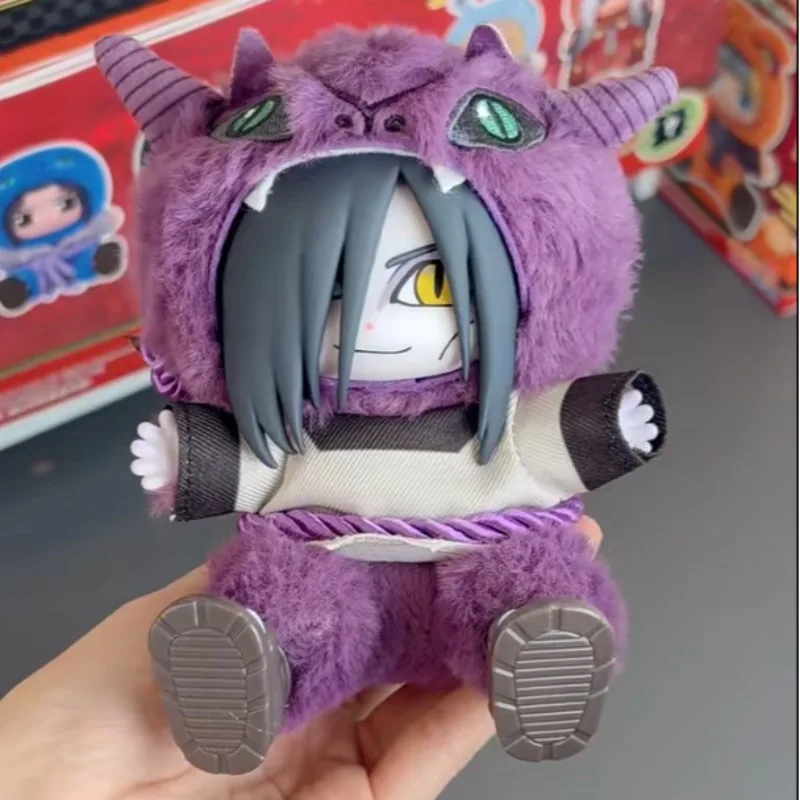 جديد إيكي ناروتو V2 صندوق أعمى شيبودن الوحش حفلة بيجامة ناروتو أنيمي Kawaii دمية المنقولة الشكل Itachi اوزوماكي هدايا لطيف #6