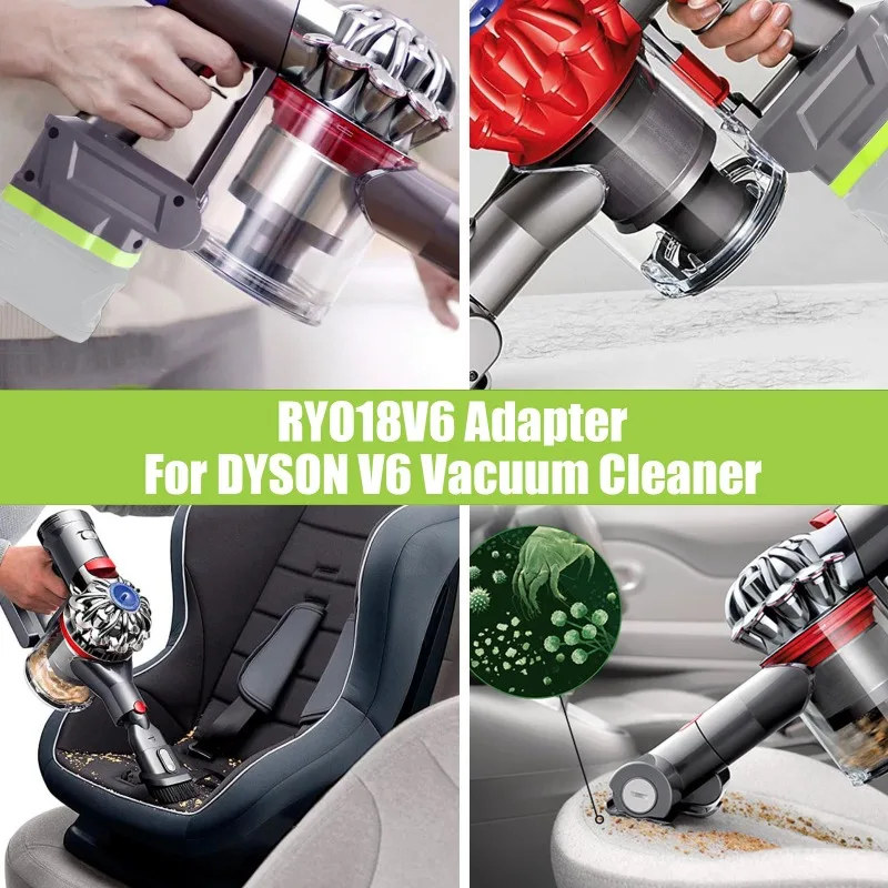 Battery Adapter for Ryobi 18V Batteries Converted To for Dyson V6 Animal Absolute Motorhead Slim SV03-SV07 SV09 DC58-DC74 Models