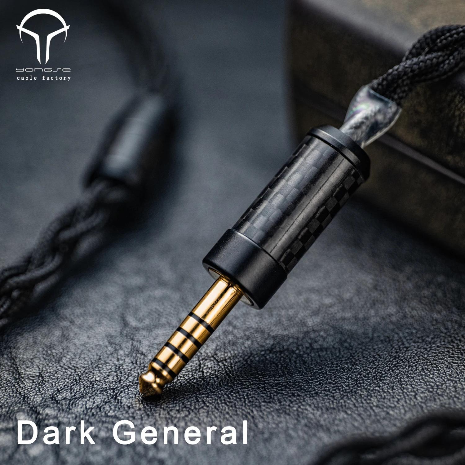 Angeldac x Yongse-كابل ترقية صوت فضي خالص ، عام مظلم ، 4 حبلا ، 5N Litz ، HiFi ، شاش PP أسود منسوج لـ IEMS Zero2 Celest