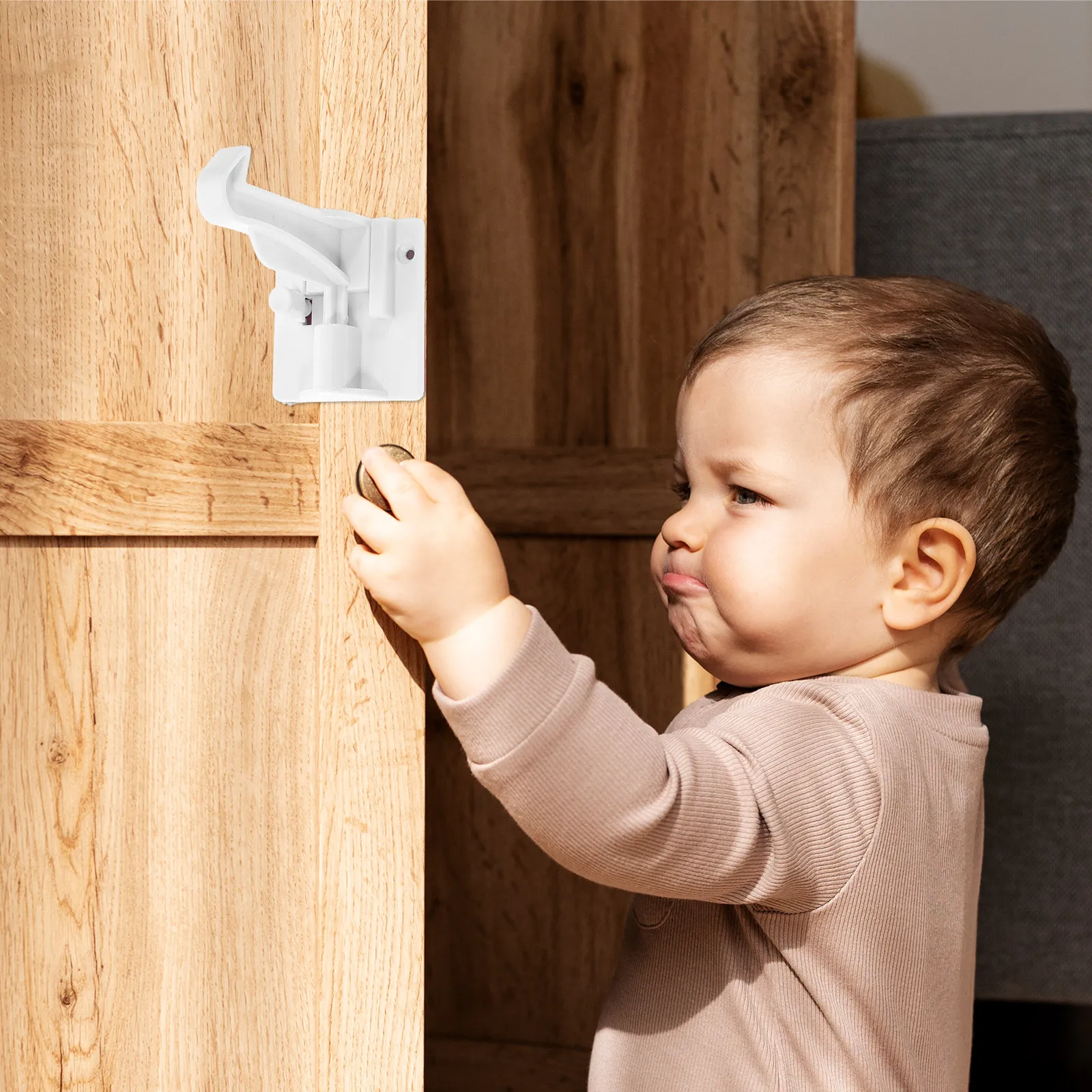 

12Pcs Invisible Baby Safety Locks for Cabinets Drawers Doors Child Proofing Latches No Drilling Easy Install Strong Adhesion