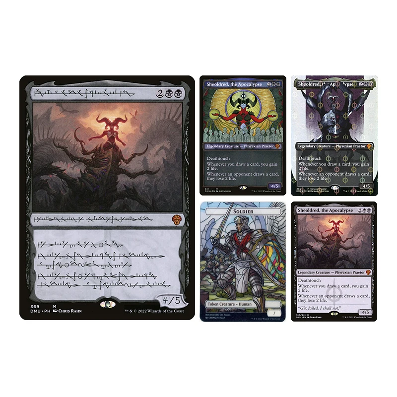 

Homemade Diy Magic The Gatherings Storms Trading Card Game Sheoldred,the Apocalypse Soldier Collection Card Toys Gift