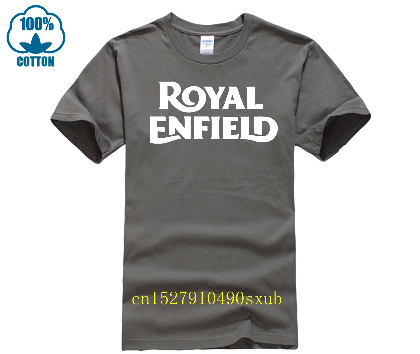 Una delle magliette da uomo per moto retrò britanniche Royal Interceptor Fashion Enfields T Shirt