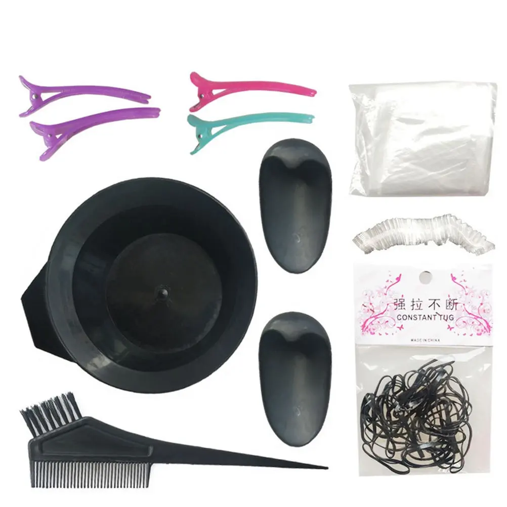 13Pcs Hair Dye Kit Professional Salon Grade Hair Coloring Tools Set for Home DIY Tinting No Mess Reusable Bowl Brushes