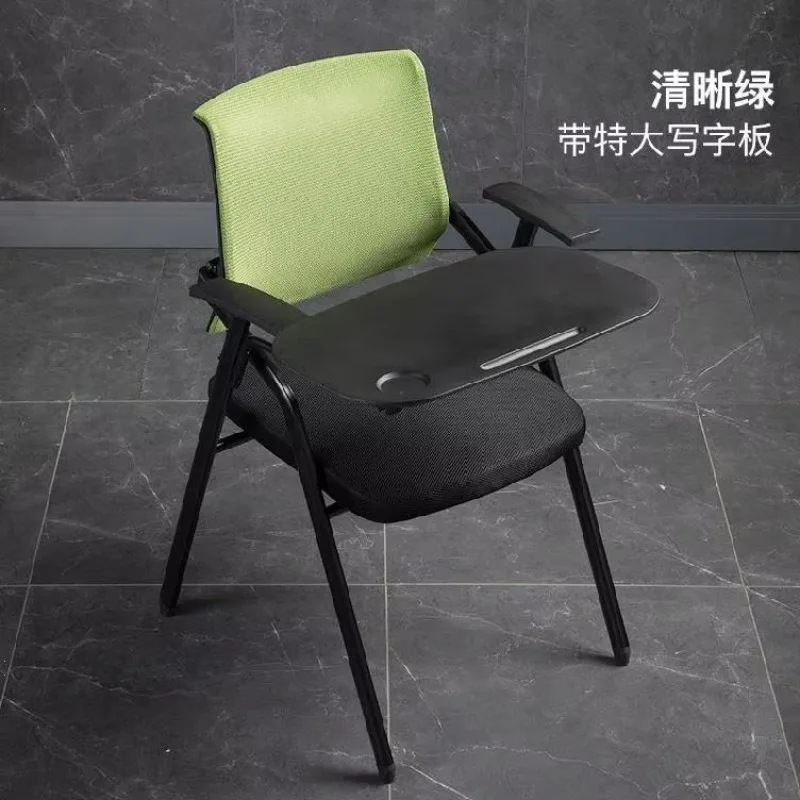 Heavy Duty Metal Training Chair University College Lecture Mesh Office Chair with Big Writing Board