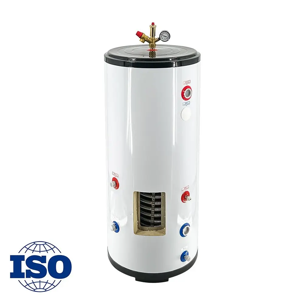 200L 300L China Solar Outdoor Pressurized Hot Water Tank With Coil Stainless Steel 304 316