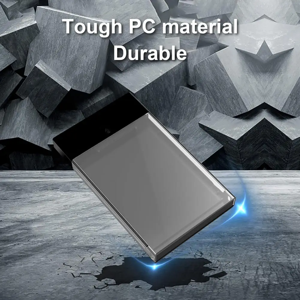 

Hard Disk Case High-quality Plug Play with Indicator Light 2.5 Inch SATA High-speed External SSD Box for Desktop