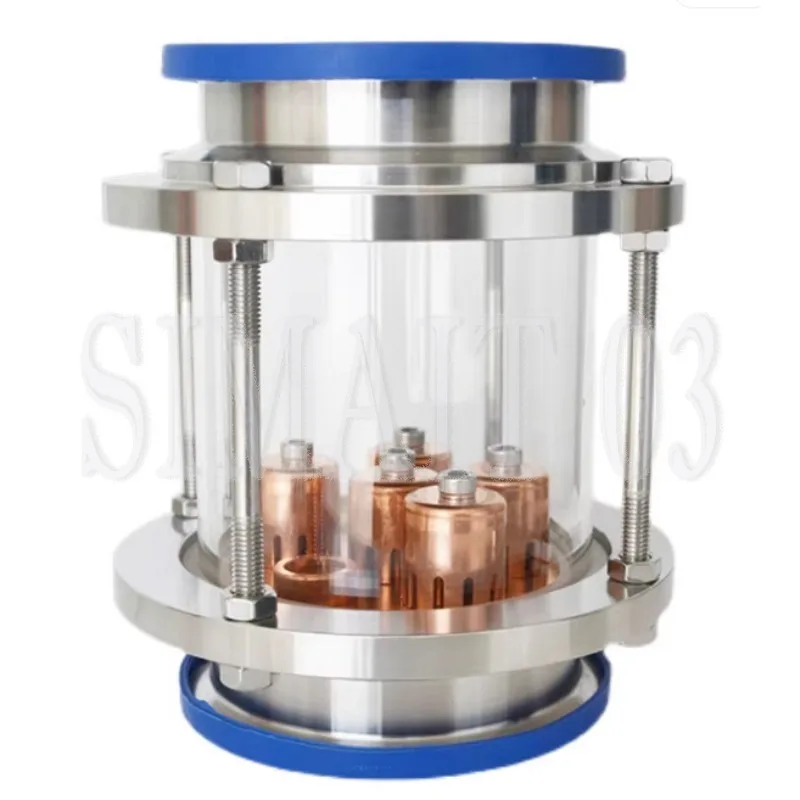 4-inch single-layer brewing equipment accessory copper blister with crystal gas guide tube tower type