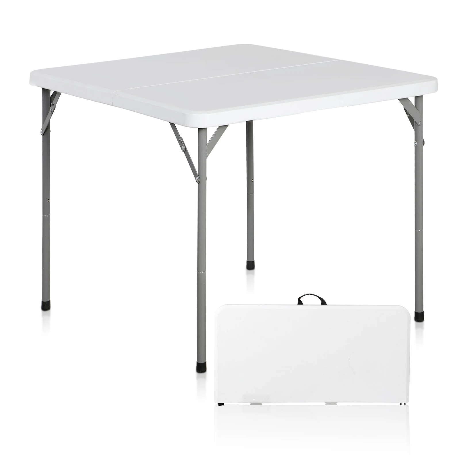 

3ft Bi Folding Table Plastic Lightweight Foldable Camping Table for Outdoor BBQ Party Dining Picnic Travel Portable Table