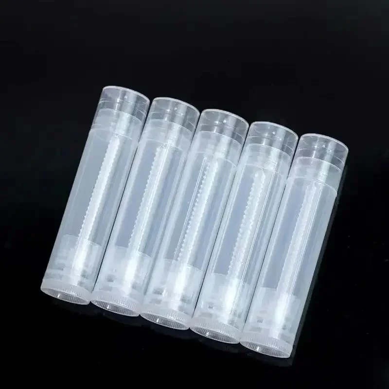 100Pcs 5ml Empty Lip Gloss Tubes Cosmetic Containers Lipstick Jars Balm Tube Cap Container Travel Makeup Lip Balm Wholesale