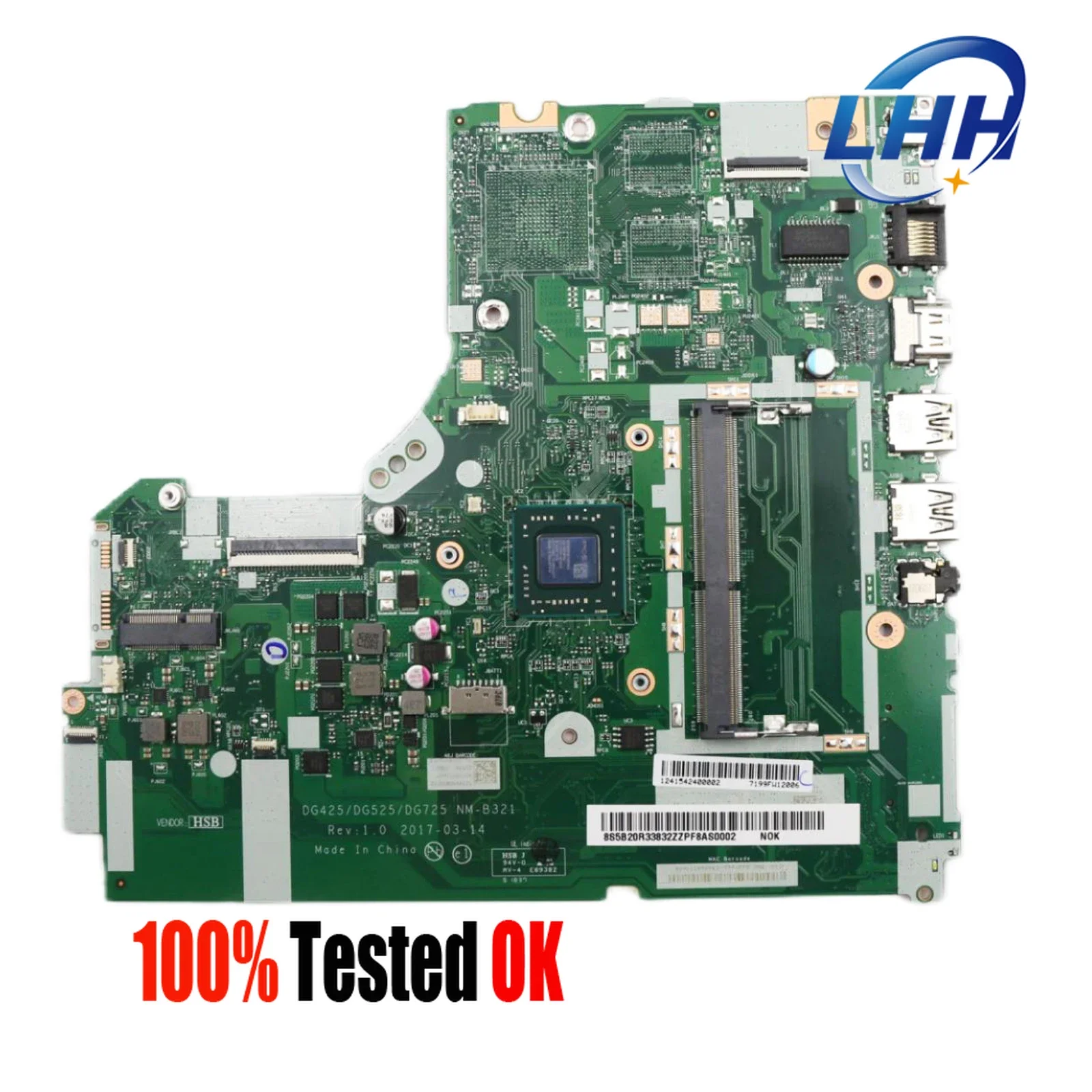 NM-B321 mainboard For Lenovo Ideapad 330-15AST Laptop Motherboard With A6-9225 A9-9420 AMD CPU UMA