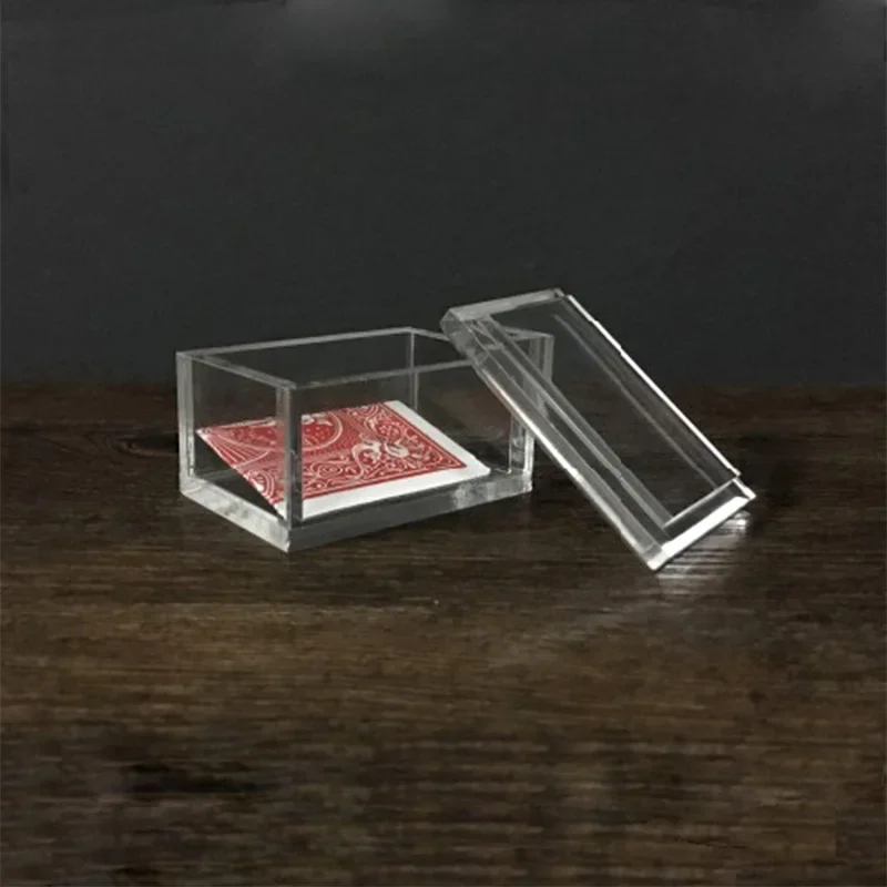 

Paragon 3D (DVD and Gimmick) Magic Tricks Card To Clear Box Magia Magician Close Up Illusions Prop Mentalism Transparent Box