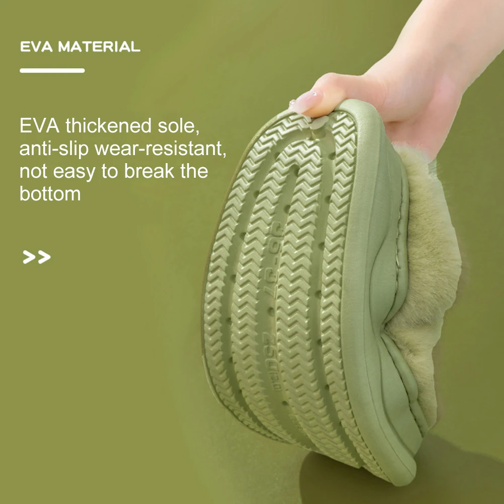 كبير العينين الكلب نعال قماش الحرارية جرو النعال مريحة غامض شباشب بصور حيوانات فروي مغلق تو النعال لخريف شتاء