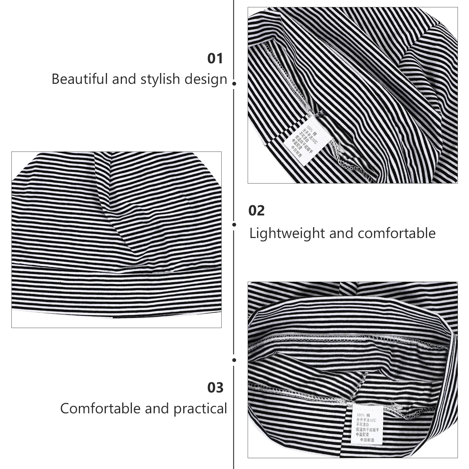 

1Pcs Elastic Thin Sleeping Hat Cotton Cap Breathable Comfortable Protector for Adults Sleep Sports Hair Care Sleeping Hat