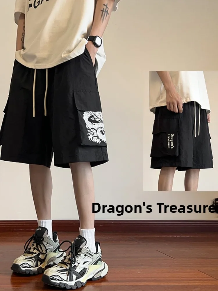 

Мужские летние шорты American Sle 2024: новые, тонкие, модные, повседневные, спортивные, свободные, прямые, длиной до колена, дышащие