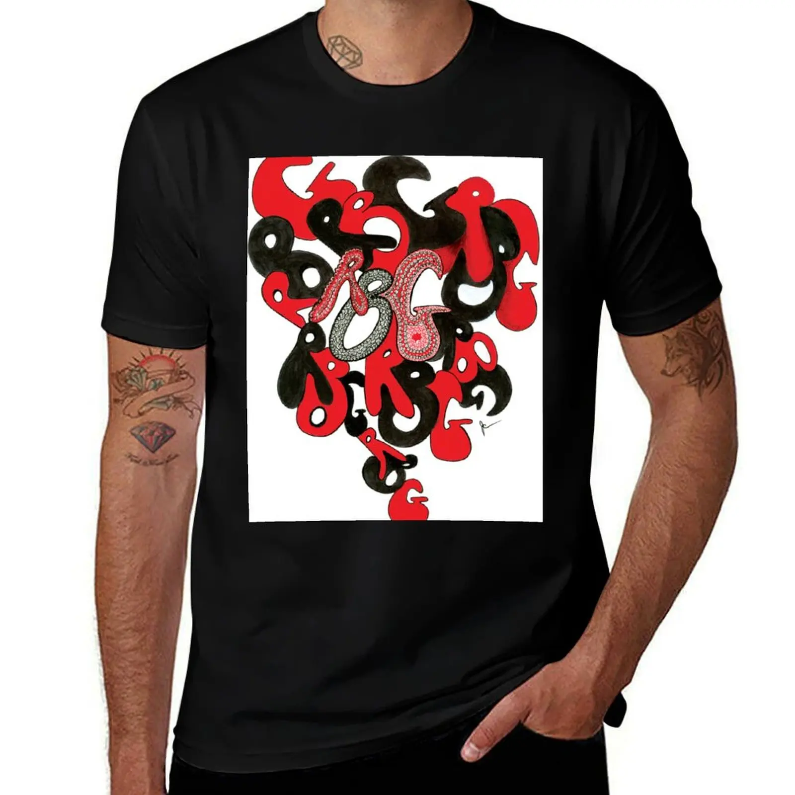 RBG (Alphabet of tRUTH) T-shirt basique décontracté à manches courtes en coton