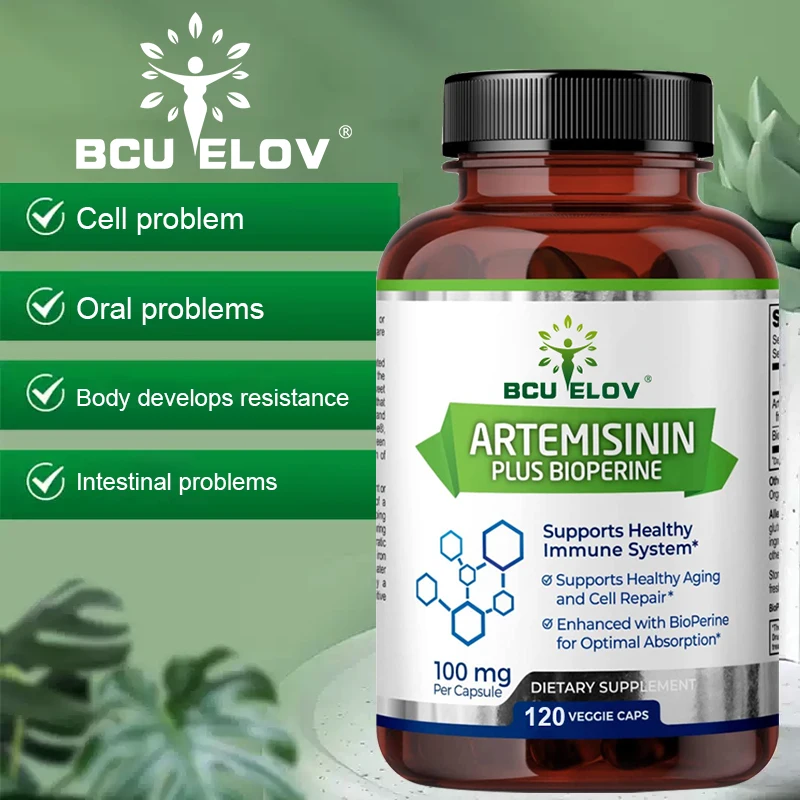 Bcuelov Artemisinin Plus Piperine Extract Promotes Healthy Aging, Cellular Repair and Immune Enhancement for Optimal Absorption