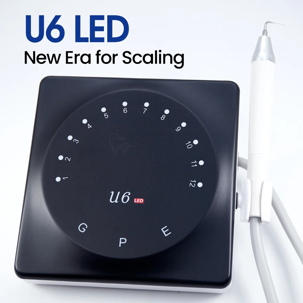 U6อัลตราโซนิคแอลอีดี Scaler All-in-one อุปกรณ์สบายฟังก์ชันที่มีประสิทธิภาพ supragingival subgingival การรักษารากฟันเทียม