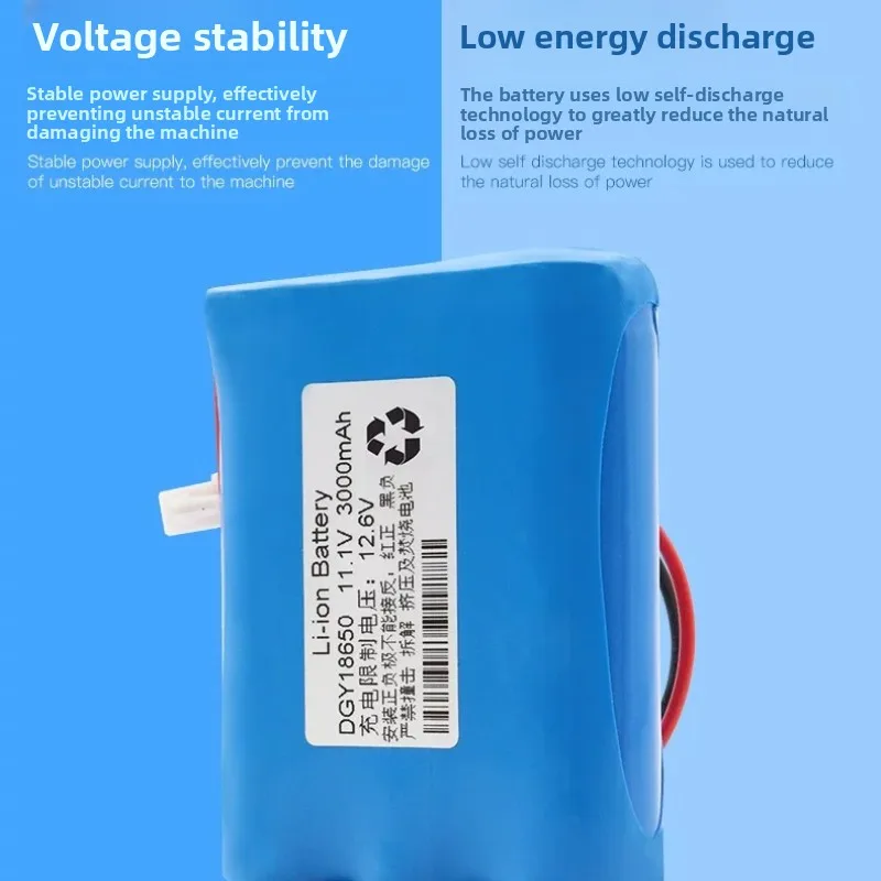 3/6S 11.1V 7200mAh-3600mAh 18650 Rechargeable Li-ion Battery Pack for Square Dance Audio LED Light with Protection Board