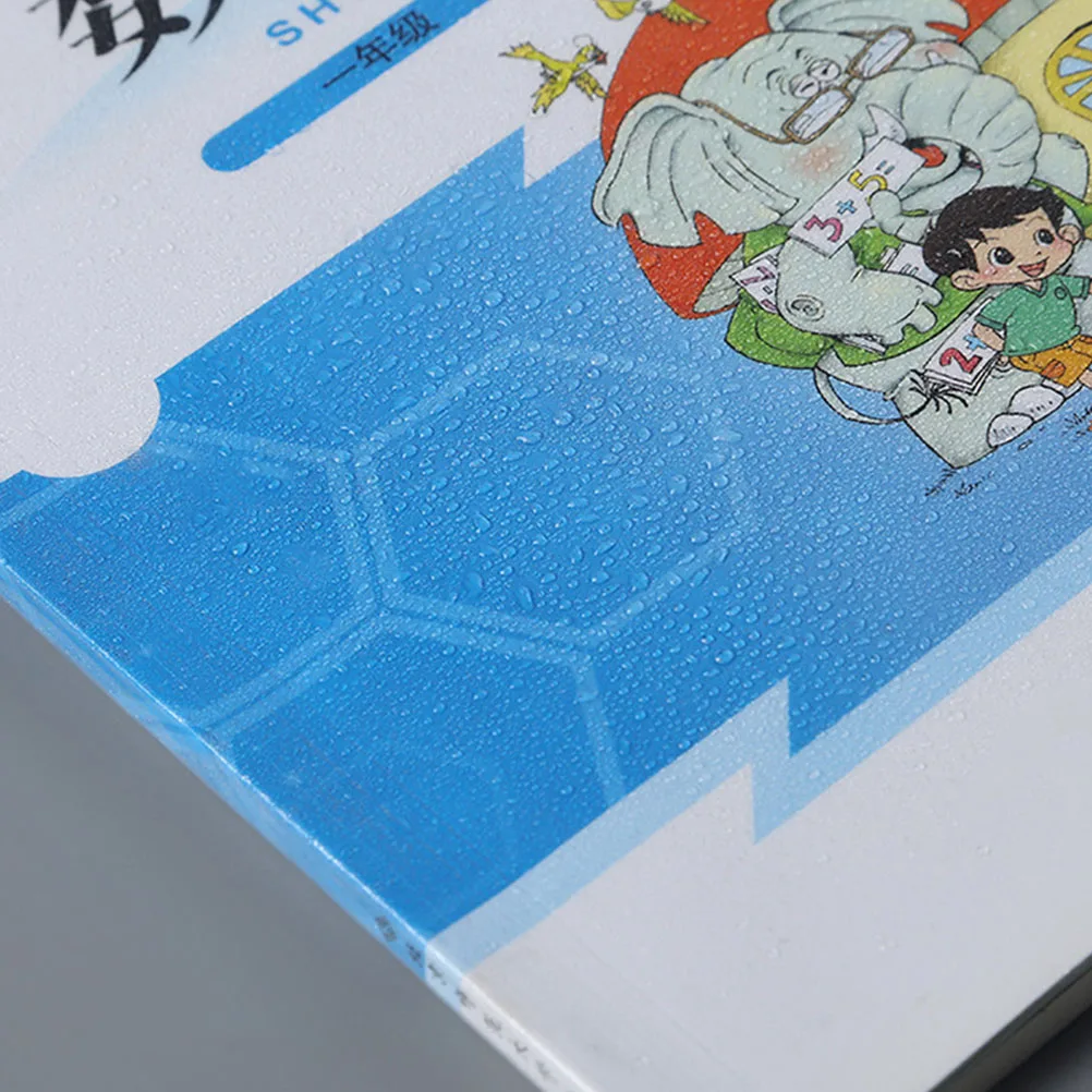 16 pçs capas de livro auto adesivo à prova dwaterproof água notebook capas protetoras para livros de plástico fosco pp filmes estudante