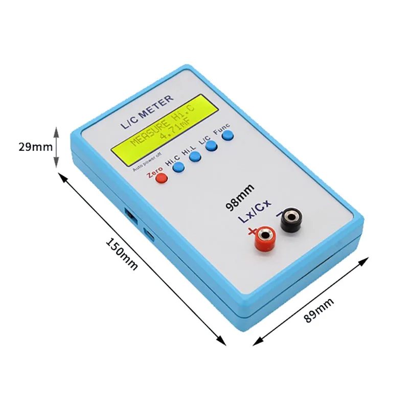 Medidor LCR Digital portátil de LC-200A, herramienta de puente de medición de inductancia y capacitancia para electrónica