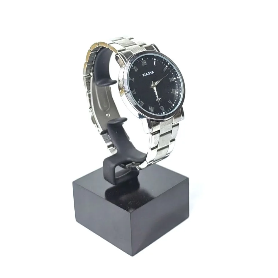 Nuevo estante de exhibición de reloj de estilo C acrílico, soporte de reloj negro, soporte de moda, Dispay Race, joyería, accesorios con capucha