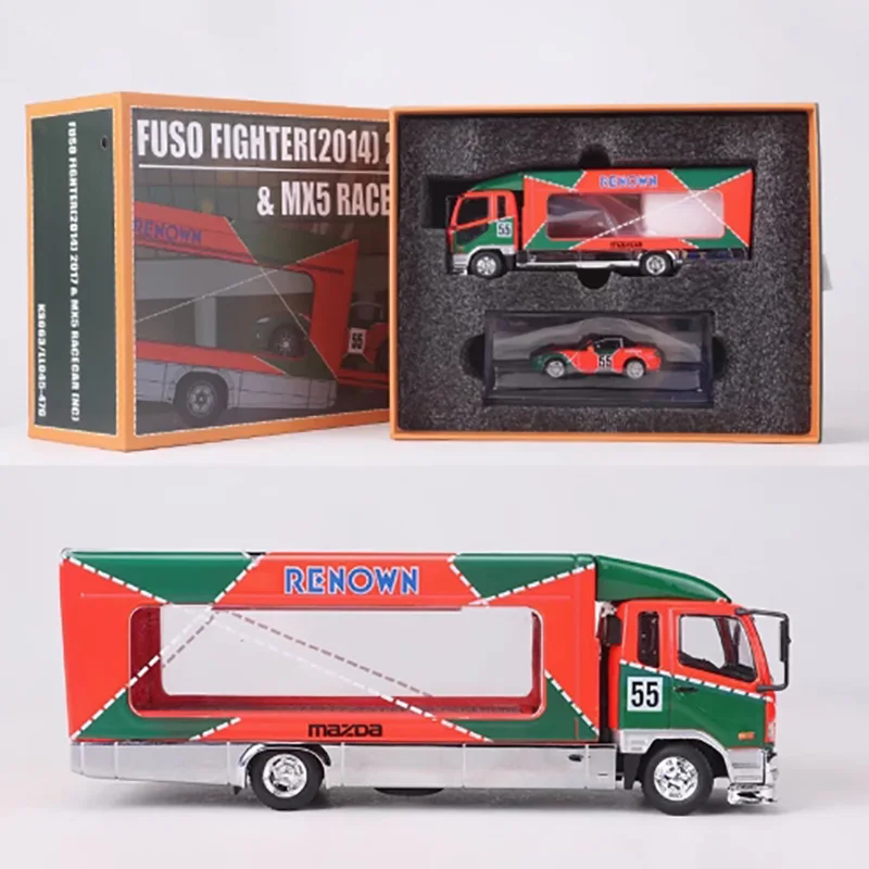 

Shadow Pro 1:64 Scale Alloy Fuso MX5 Transport Trailer Model Diecast Simulation Toy Collection Static Model Ornament