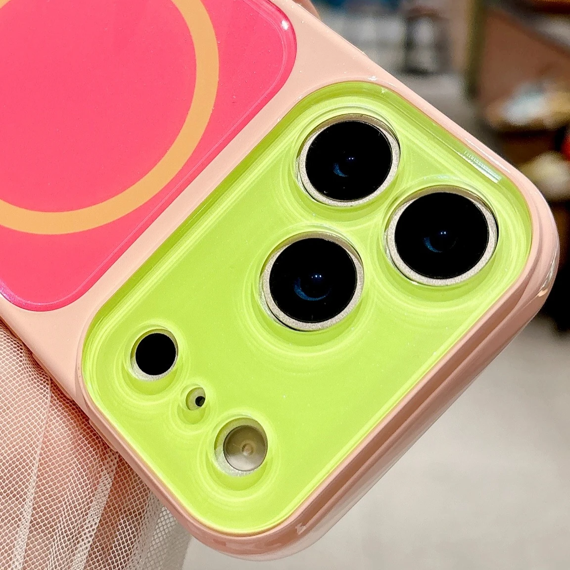 Magnetic Colorful Case For iPhone 18 17 16 15 14 Pro Max For MagSafe Crystal Glitter Back Soft Bumper Shockproof Cover