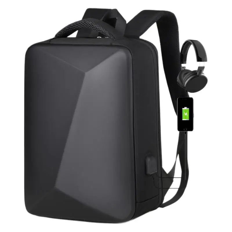 

Anti-theft Hard Shell Backpack Men's Large Capacity Computer Bag Multi-functional Code Lock Bag Men's Advanced Sense Riding Bag