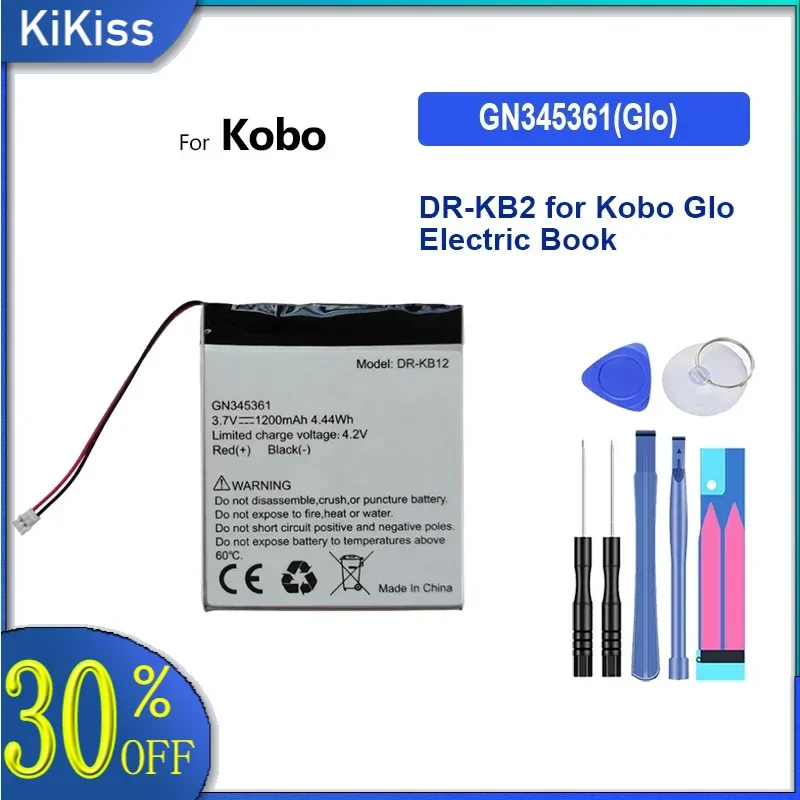 Battery 1200mAh GN345361 DR-KB2 for Kobo Glo Electric Book