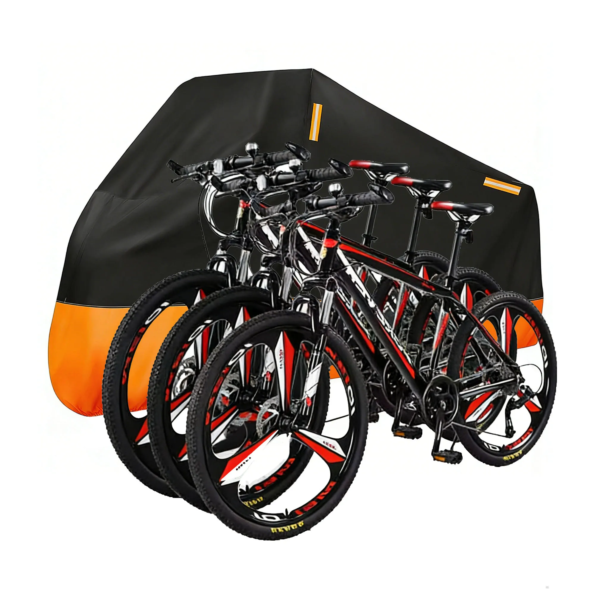 

Bike Cover 210D Oxford Outdoor Storage Waterproof&Anti-UV Bicycle Cover Membrane for 3 Bikes Rain Snow tent