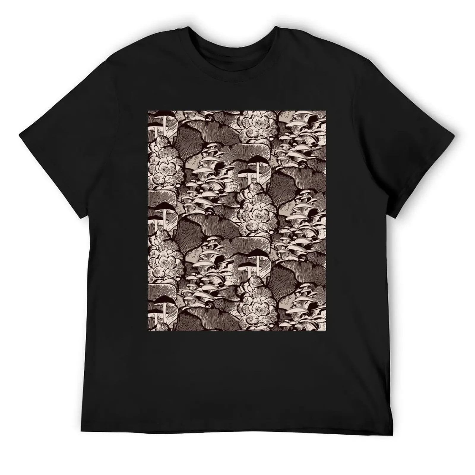 Fantastic Fungi repeating pattern T-Shirt sports fans boys animal print plus sizes vintage vintage t shirt men